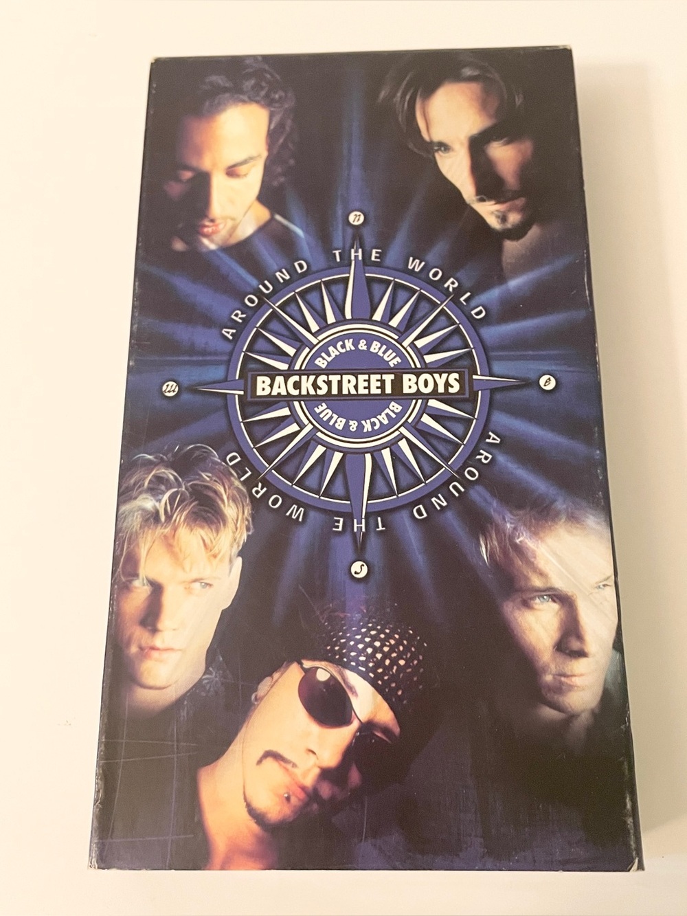Vintage Backstreet Boys Around the World VHS Tape Black & Blue Era Collectible